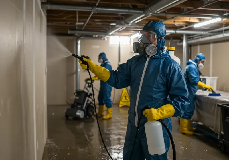 Basement Sanitization and Antimicrobial Treatment process in Fayette, AL